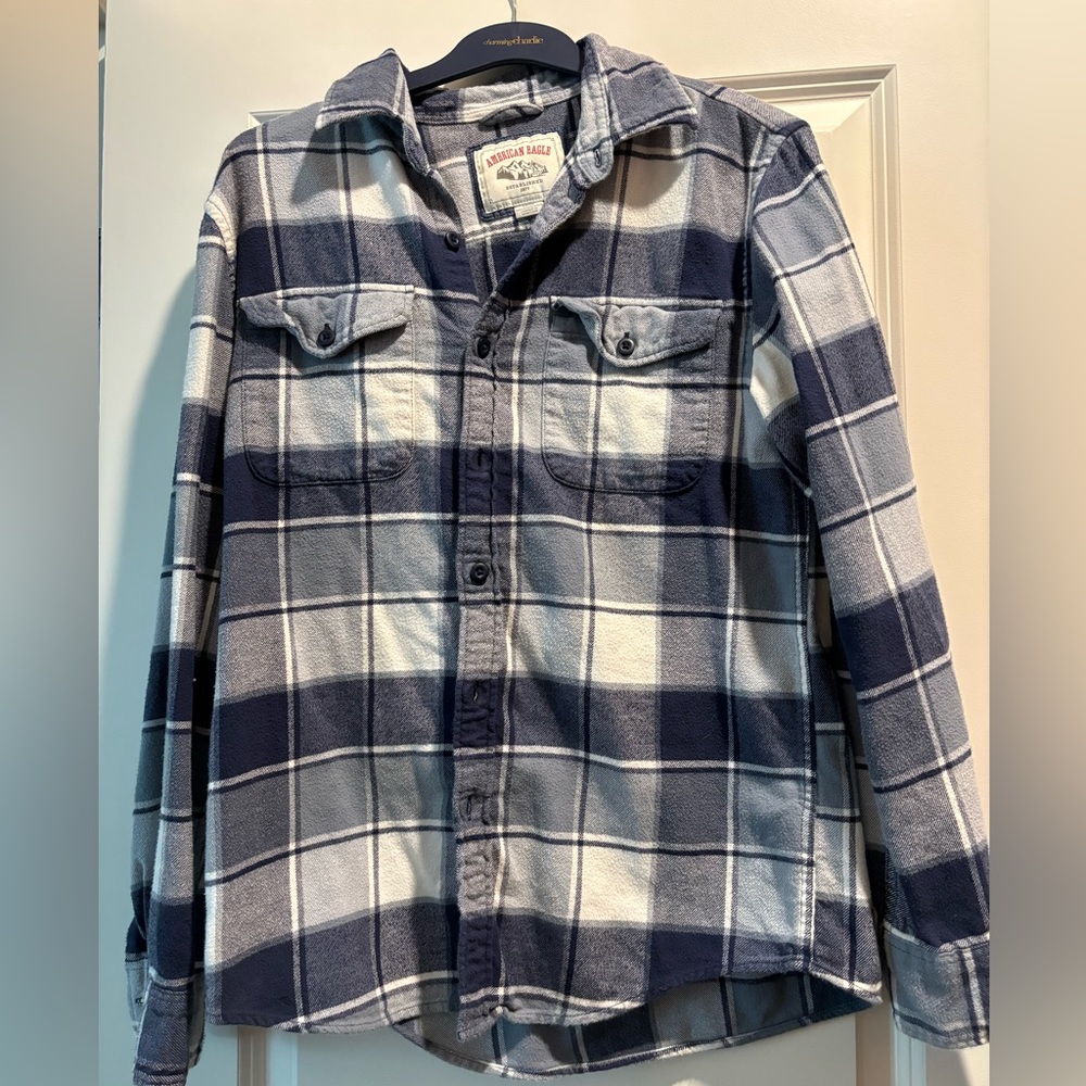 American Eagle Blue Flannel
